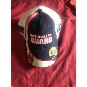 Dale Jr White National Guard Hat